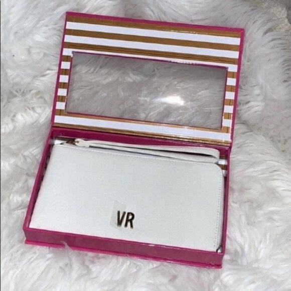 Violet Ray White Wristlet Wallet - Picture 1 of 11